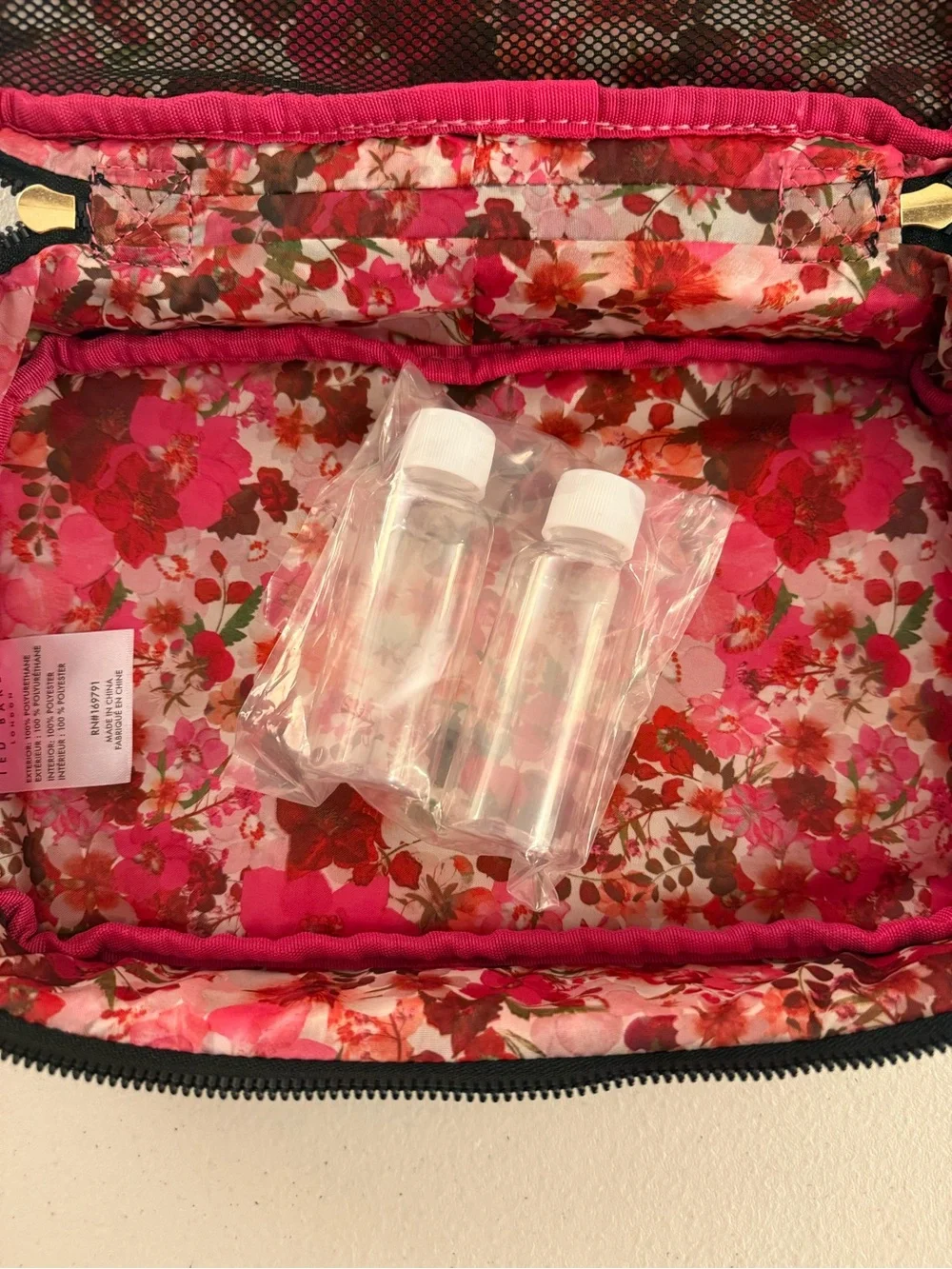 Ted Baker London Black Puffy Toiletry/Cosmetic Bag - *NWT*